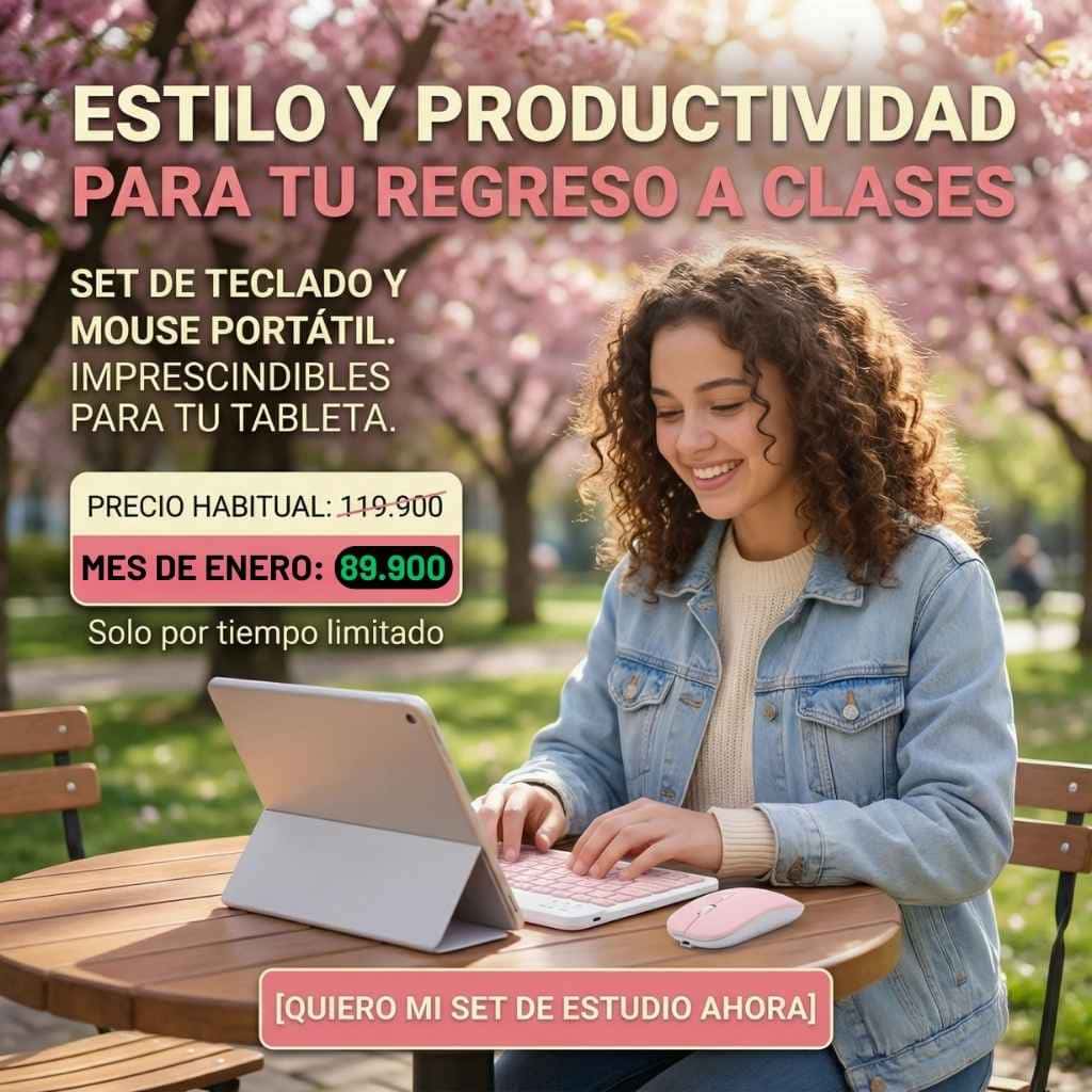 Deja de escribir a ciegas: Recupera el 100% de tu pantalla y convierte cualquier dispositivo en una oficina de verdad con nuestro Combo ULTRA-SLIM