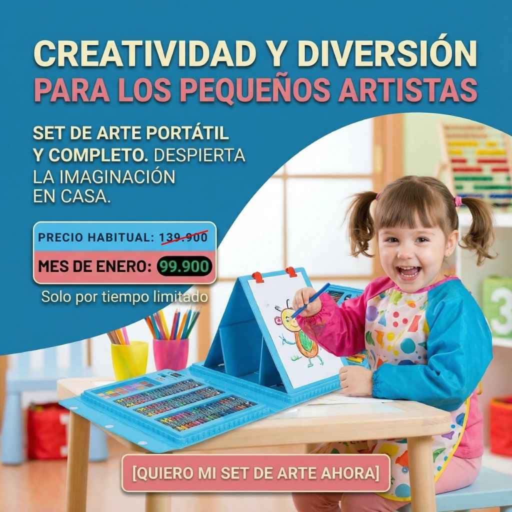 Adiós a las pantallas, hola a la creación: Kit de 208 herramientas para que su imaginación vuele mientras tú disfrutas de su calma