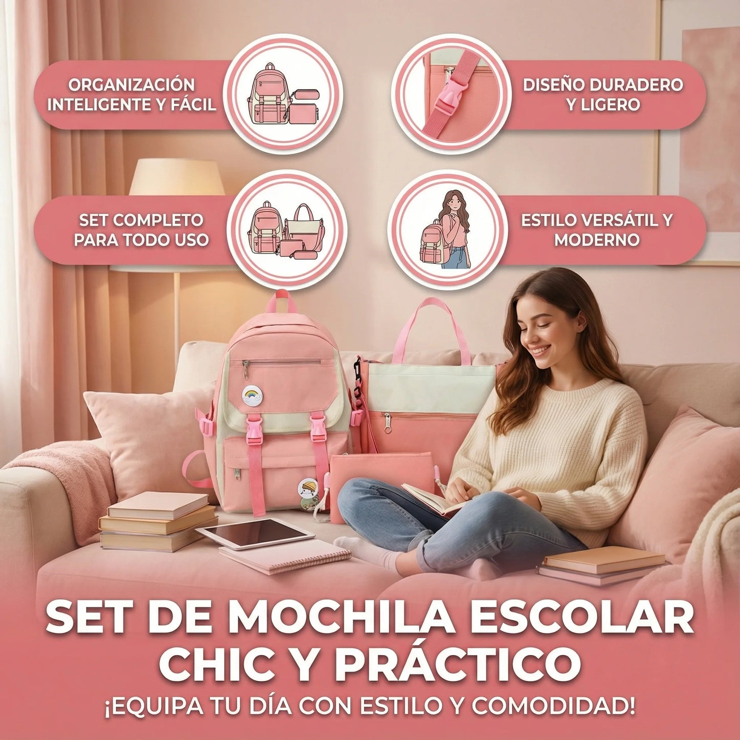 Estrena el look completo que siempre soñaste y siente la magia de un set diseñado exclusivamente para tu personalidad.